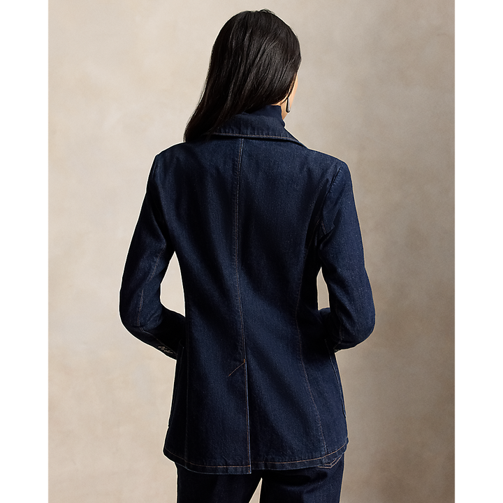 PRL Single-Breasted Denim Blazer/Sako 211B17240001