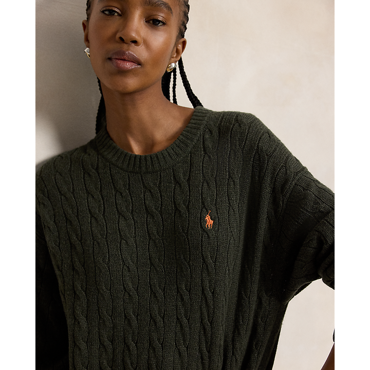 PRL Cable-Knit Wool-Cashmere Dress/ Haljina 211B17446002