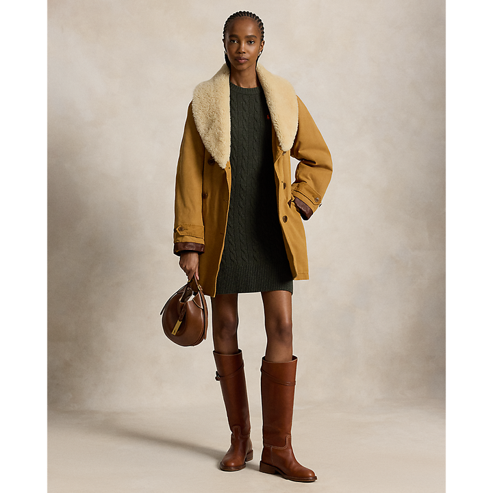 PRL Cable-Knit Wool-Cashmere Dress/ Haljina 211B17446002