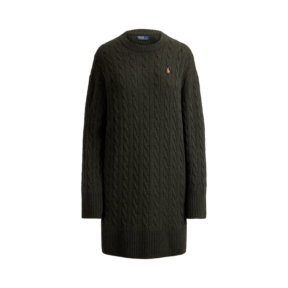 PRL Cable-Knit Wool-Cashmere Dress/ Haljina 211B17446002