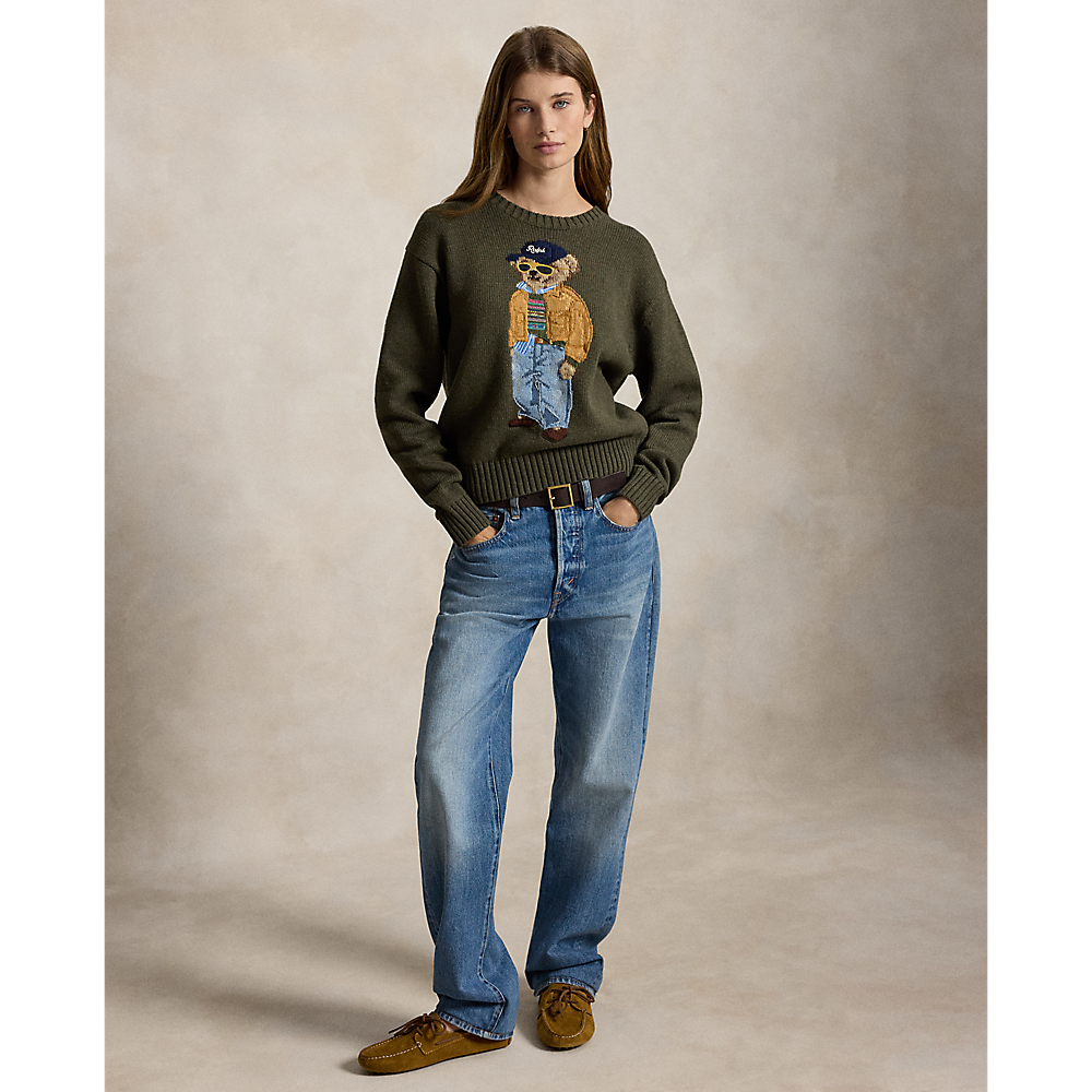 PRL Polo Bear Cotton Crewneck Sweater/Pulover 211B17762001