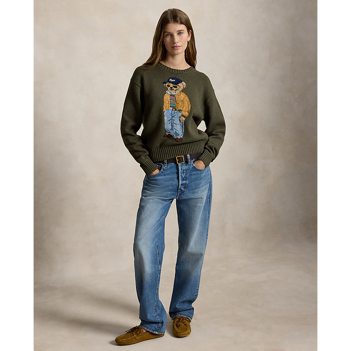 PRL Polo Bear Cotton Crewneck Sweater/Pulover 211B17762001