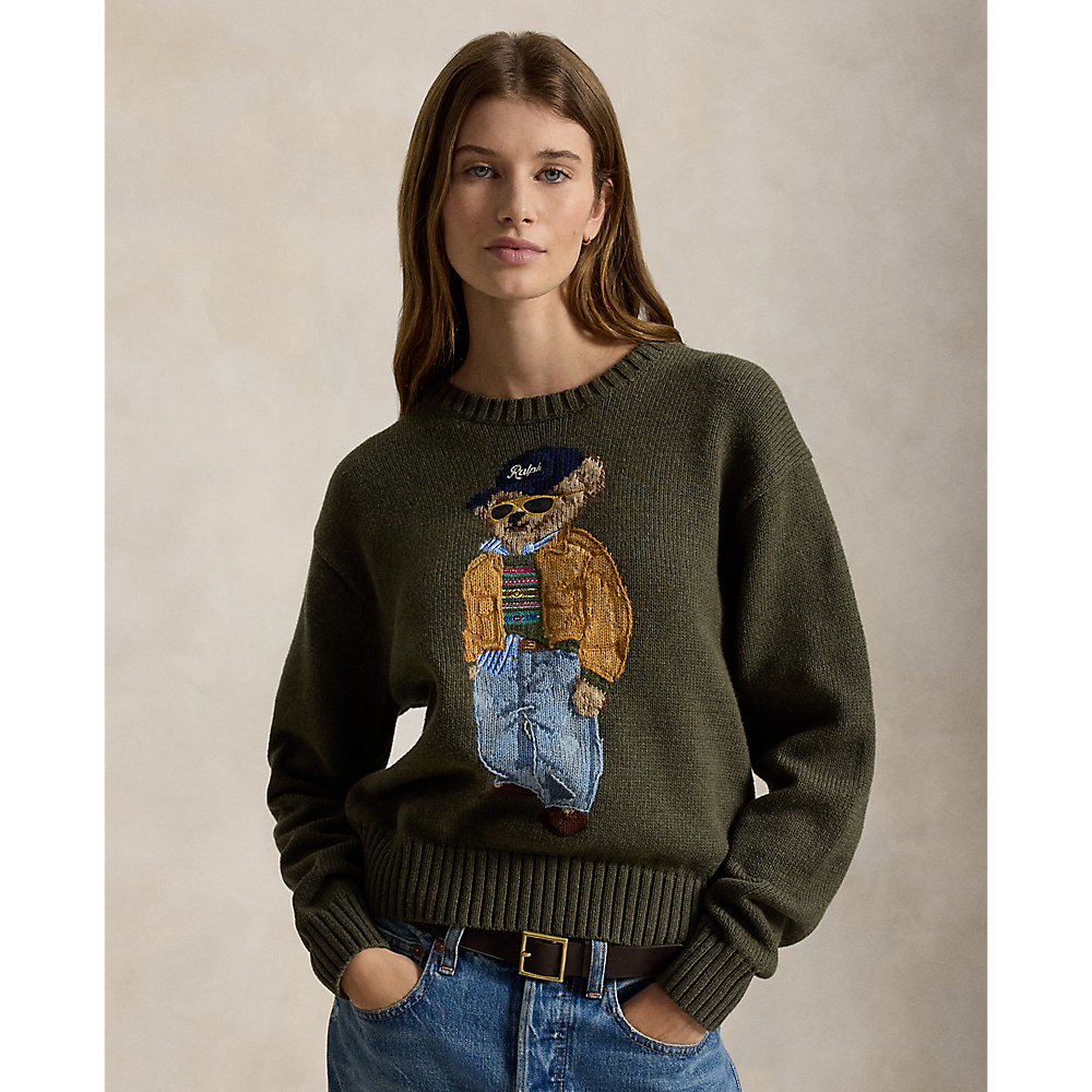 PRL Polo Bear Cotton Crewneck Sweater/Pulover 211B17762001