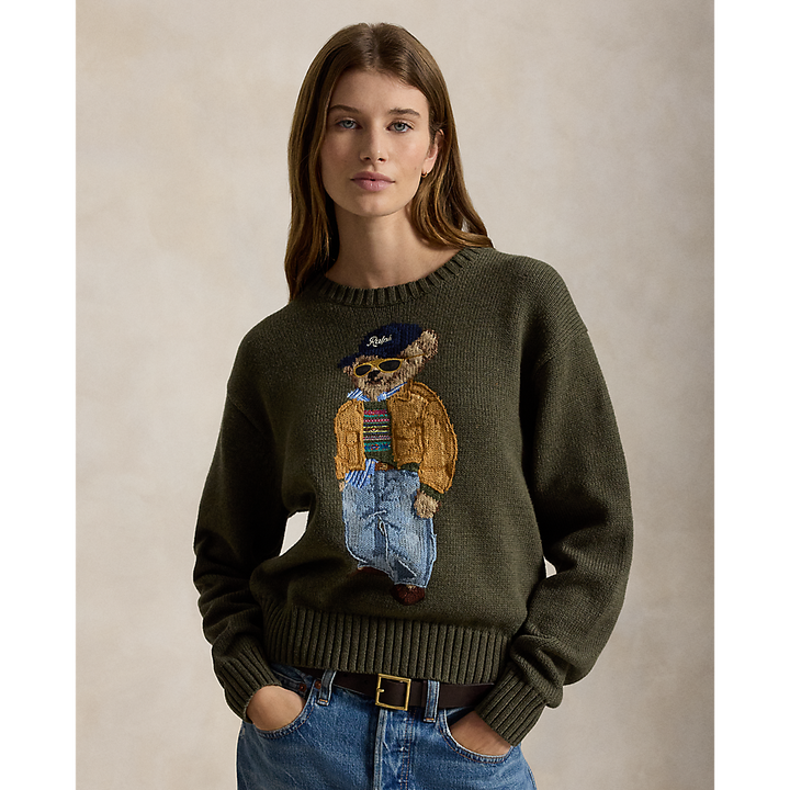 PRL Polo Bear Cotton Crewneck Sweater/Pulover 211B17762001