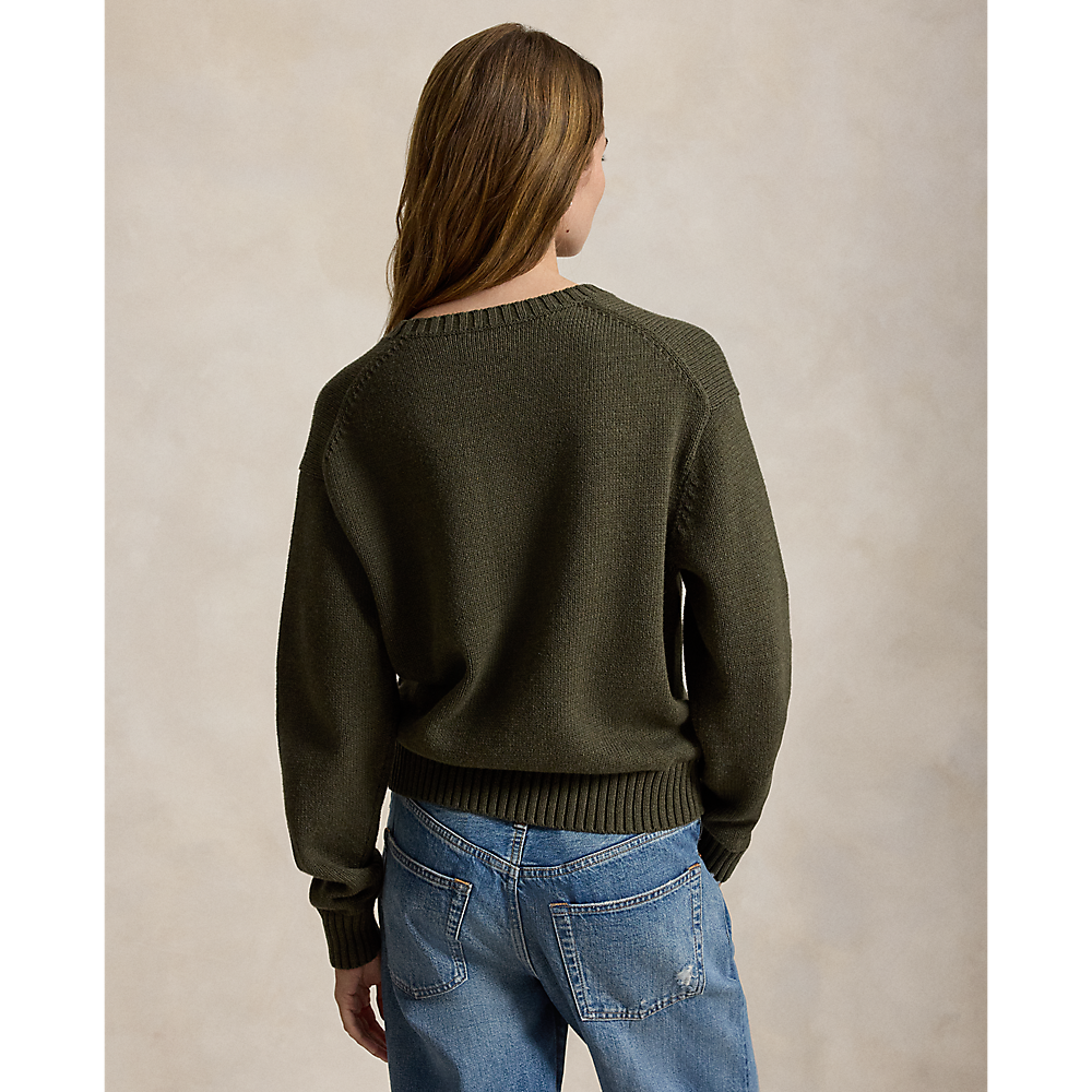 PRL Polo Bear Cotton Crewneck Sweater/Pulover 211B17762001