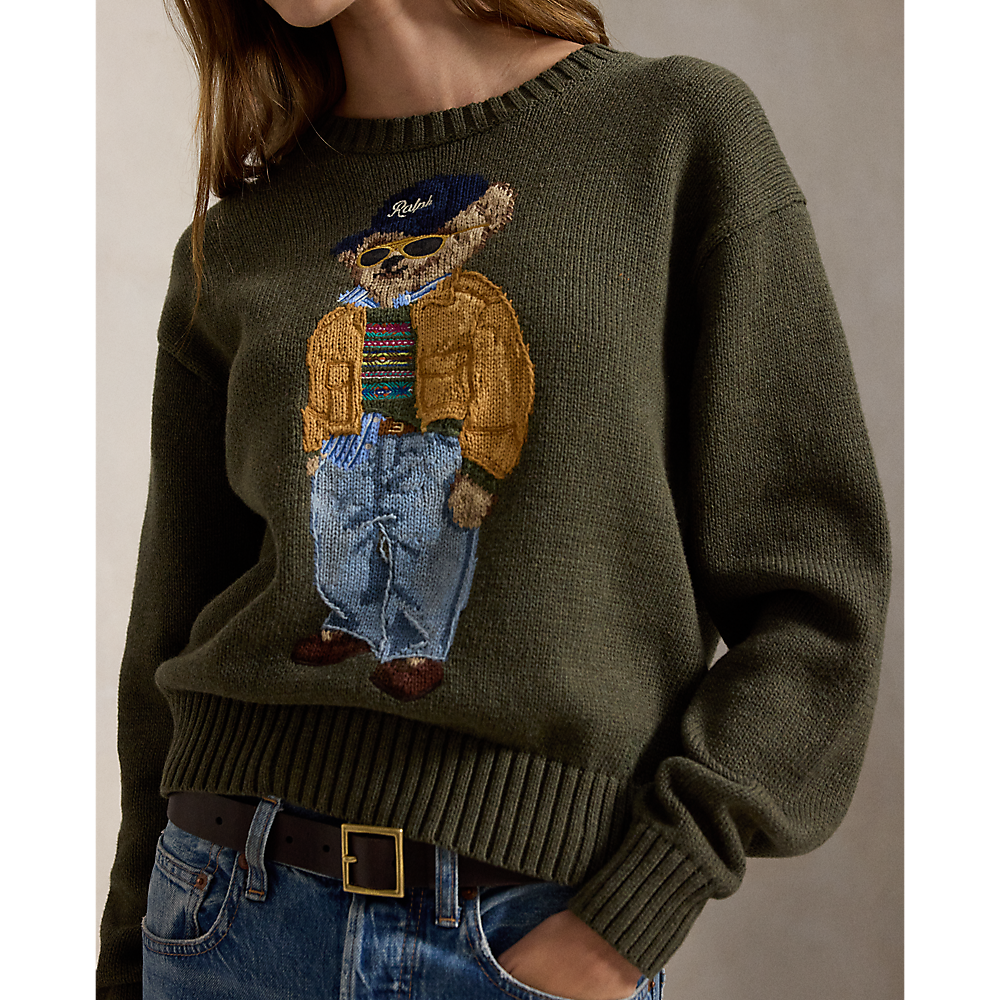 PRL Polo Bear Cotton Crewneck Sweater/Pulover 211B17762001