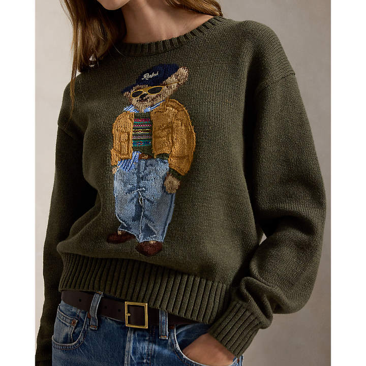 PRL Polo Bear Cotton Crewneck Sweater/Pulover 211B17762001