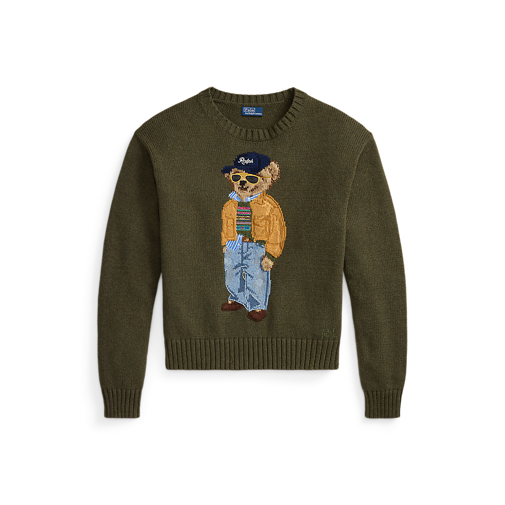 PRL Polo Bear Cotton Crewneck Sweater/Pulover 211B17762001