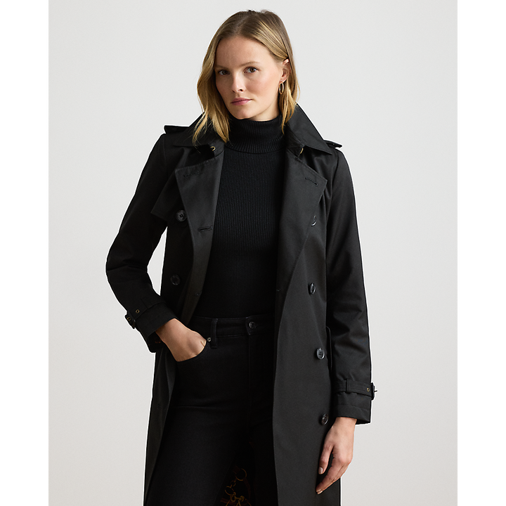 LRL Double-Breasted Cotton-Blend Trench Coat/Baloner 297967122001