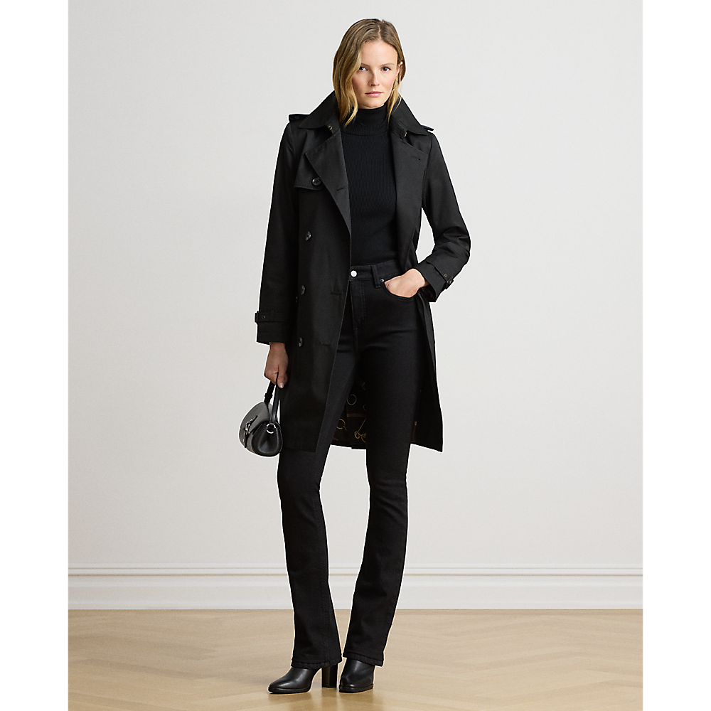LRL Double-Breasted Cotton-Blend Trench Coat/Baloner 297967122001