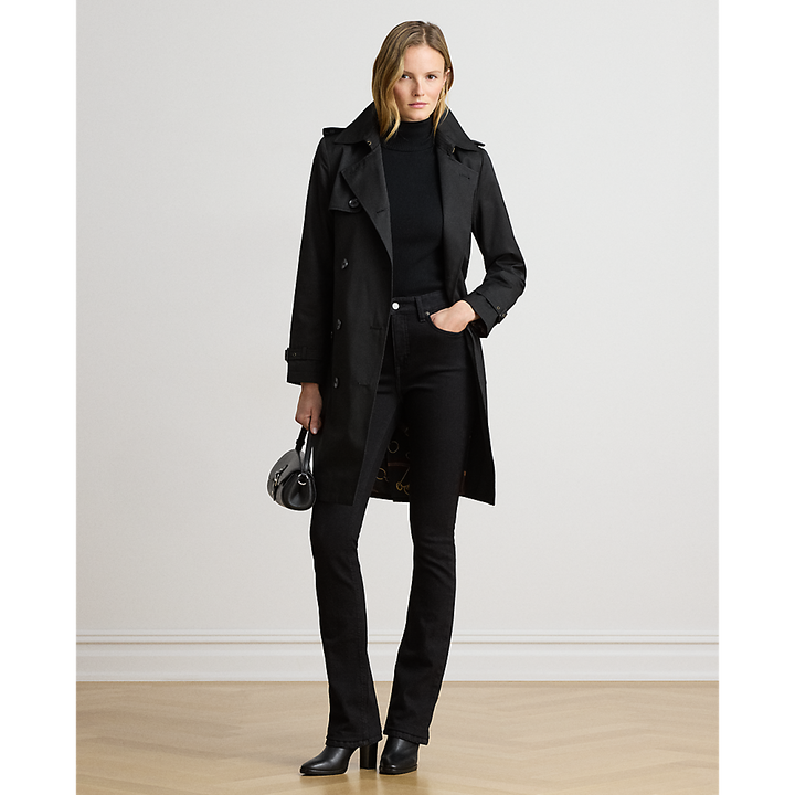 LRL Double-Breasted Cotton-Blend Trench Coat/Baloner 297967122001