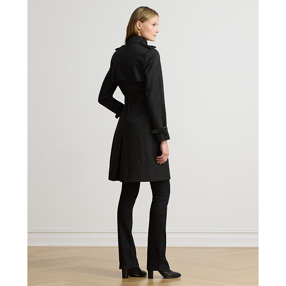 LRL Double-Breasted Cotton-Blend Trench Coat/Baloner 297967122001