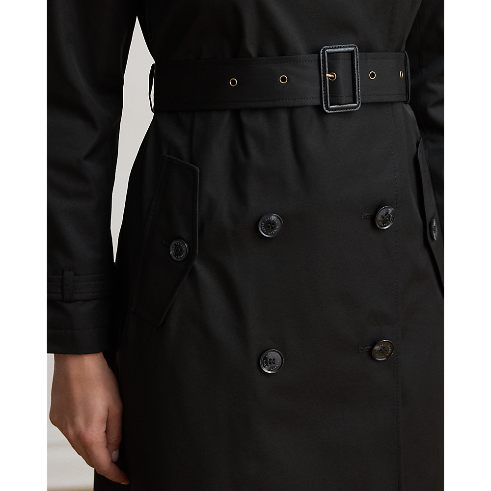 LRL Double-Breasted Cotton-Blend Trench Coat/Baloner 297967122001