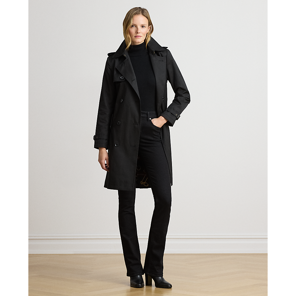 LRL Double-Breasted Cotton-Blend Trench Coat/Baloner 297967122001