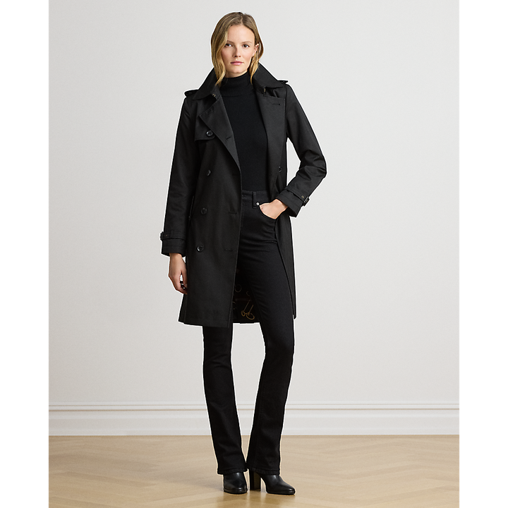 LRL Double-Breasted Cotton-Blend Trench Coat/Baloner 297967122001