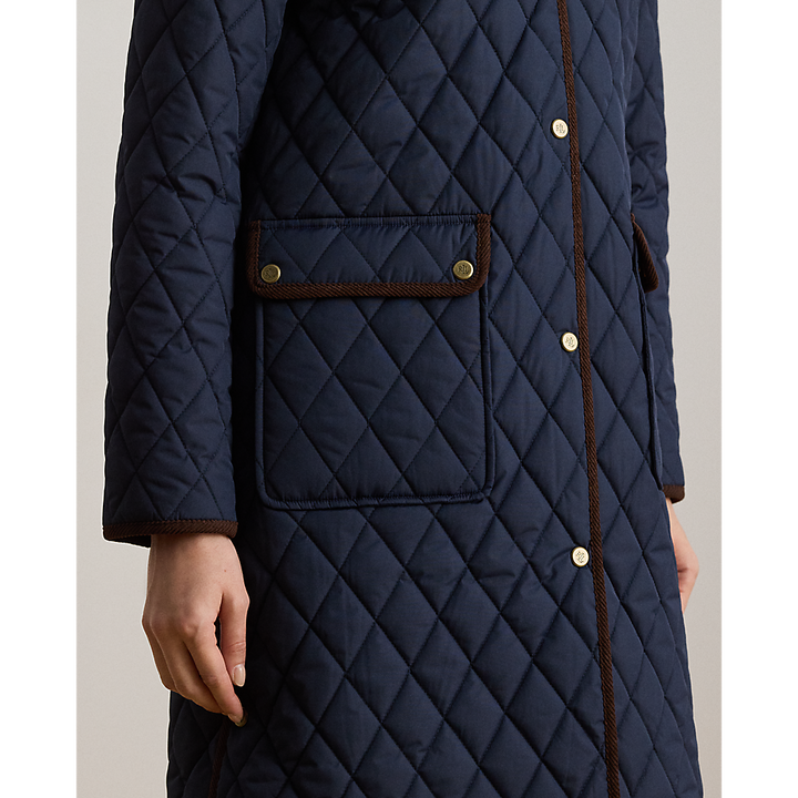 LRL Crest-Patch Corduroy-Trim Quilted Jacket/Jakna 297P18059004