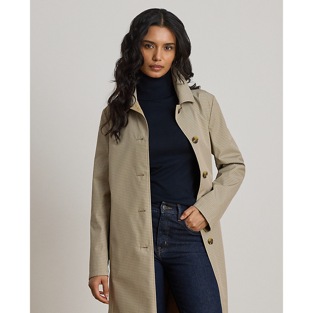 LRL Checked Reversible Balmacaan Coat/Baloner 297P18072001