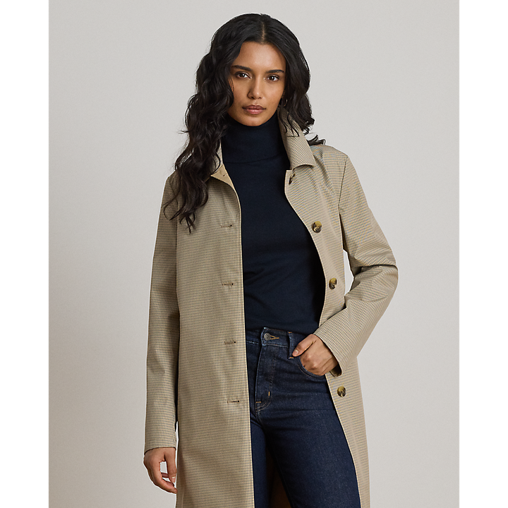 LRL Checked Reversible Balmacaan Coat/Baloner 297P18072001