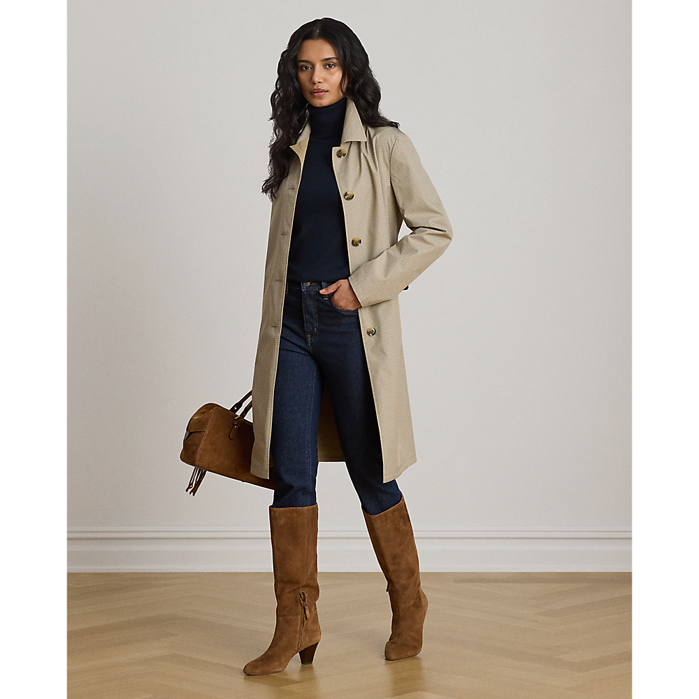 LRL Checked Reversible Balmacaan Coat/Baloner 297P18072001