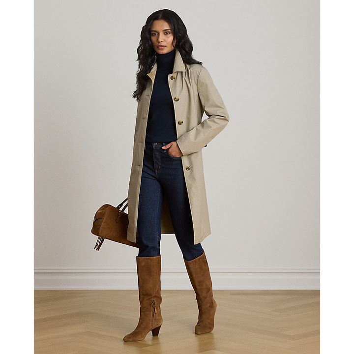 LRL Checked Reversible Balmacaan Coat/Baloner 297P18072001