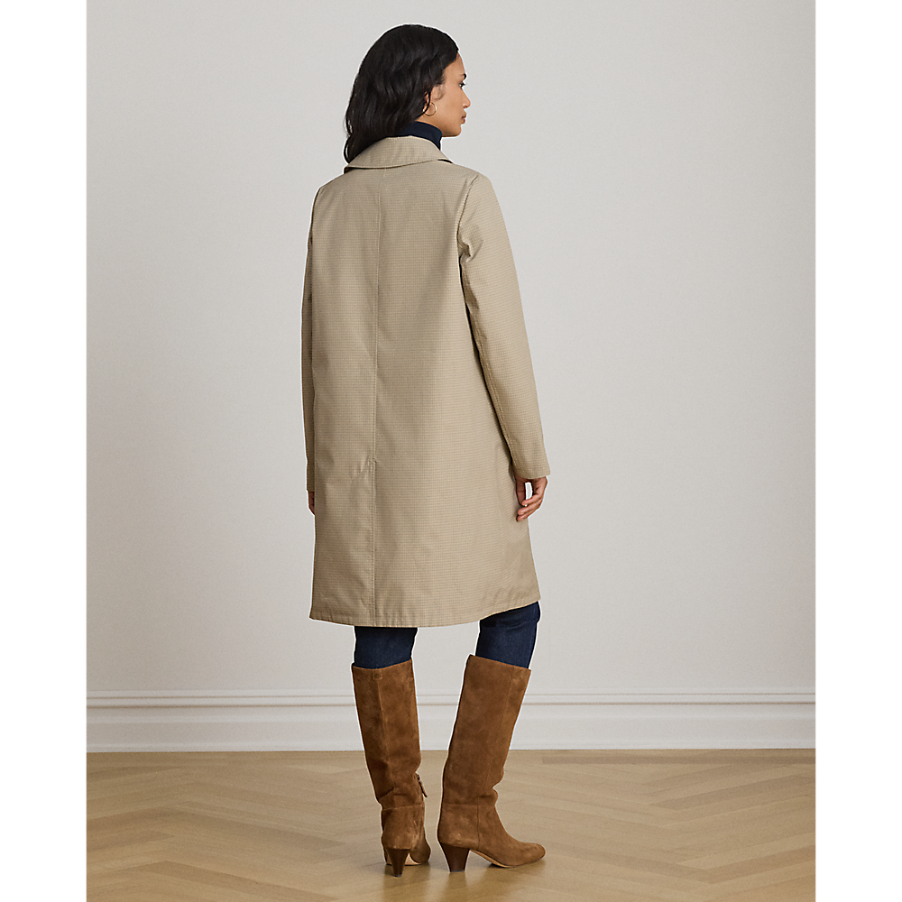 LRL Checked Reversible Balmacaan Coat/Baloner 297P18072001