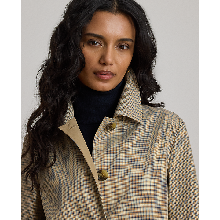 LRL Checked Reversible Balmacaan Coat/Baloner 297P18072001