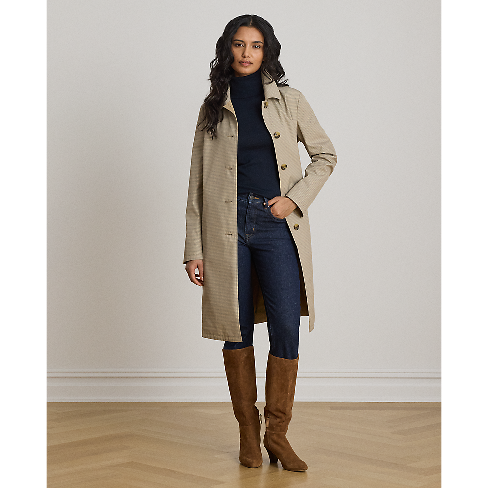 LRL Checked Reversible Balmacaan Coat/Baloner 297P18072001