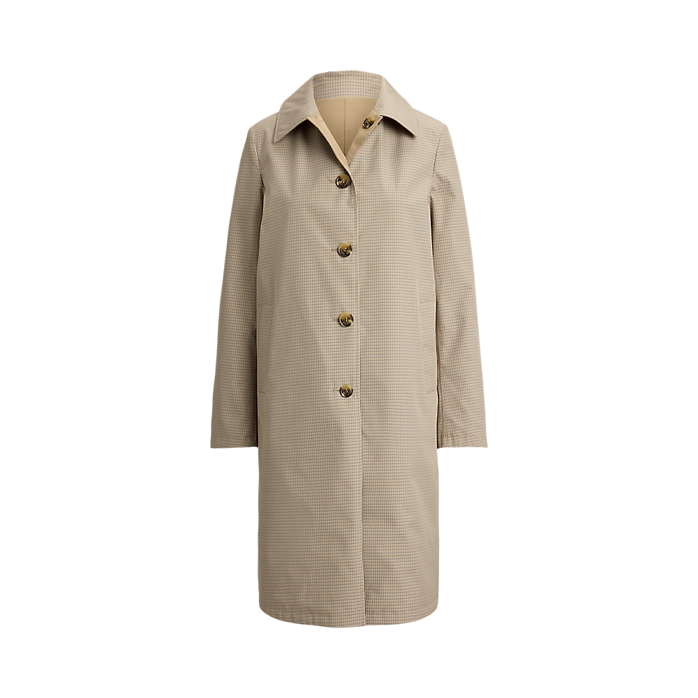 LRL Checked Reversible Balmacaan Coat/Baloner 297P18072001
