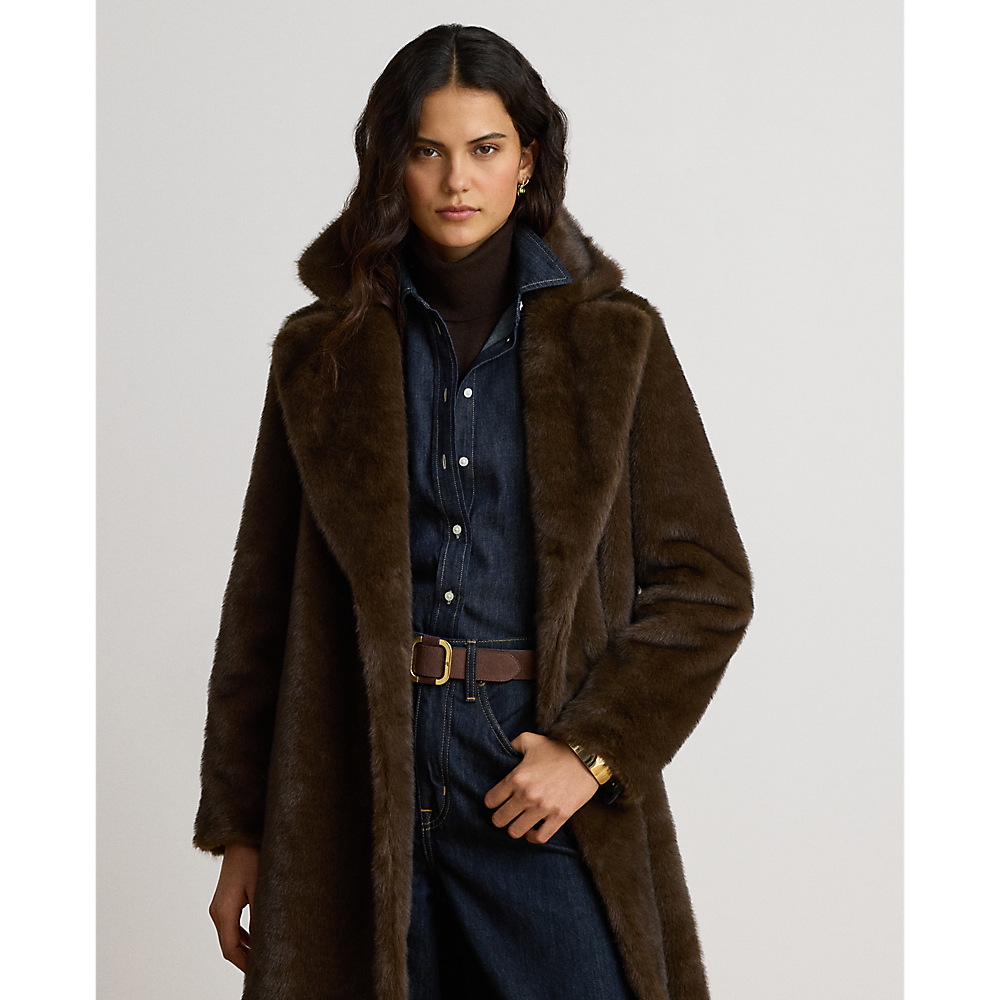 LRL Faux-Fur Reefer Coat/Jakna 297P23467001