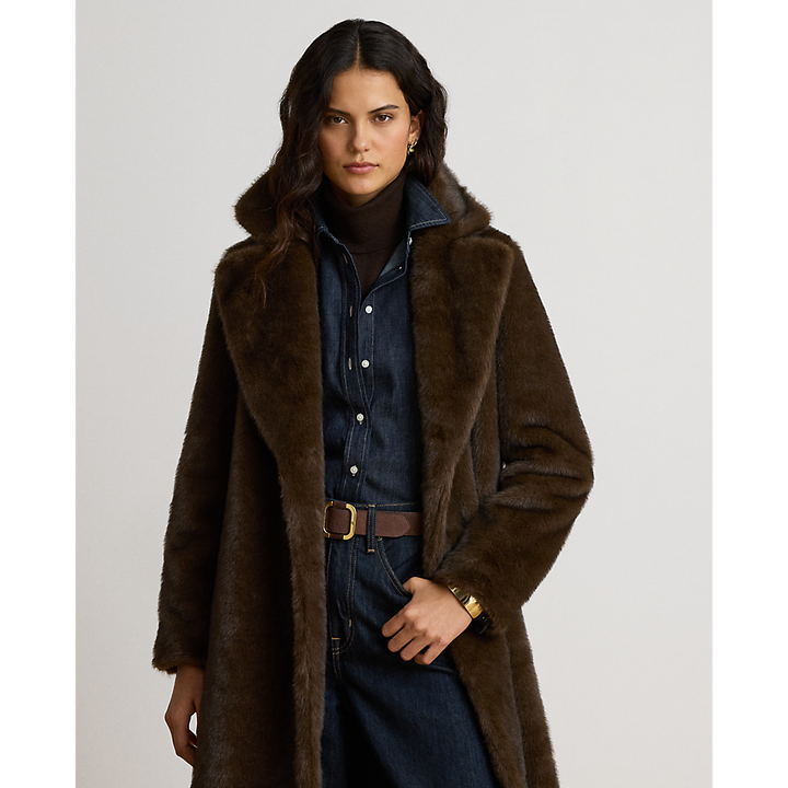 LRL Faux-Fur Reefer Coat/Jakna 297P23467001