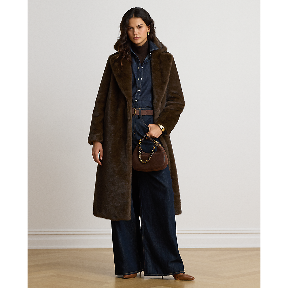 LRL Faux-Fur Reefer Coat/Jakna 297P23467001