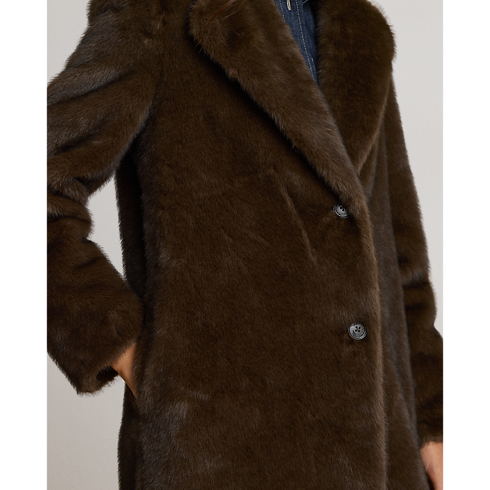 LRL Faux-Fur Reefer Coat/Jakna 297P23467001