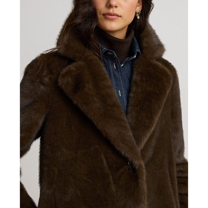 LRL Faux-Fur Reefer Coat/Jakna 297P23467001
