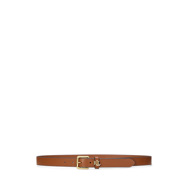 LRL Logo-Keeper Leather Skinny Belt/412968763002