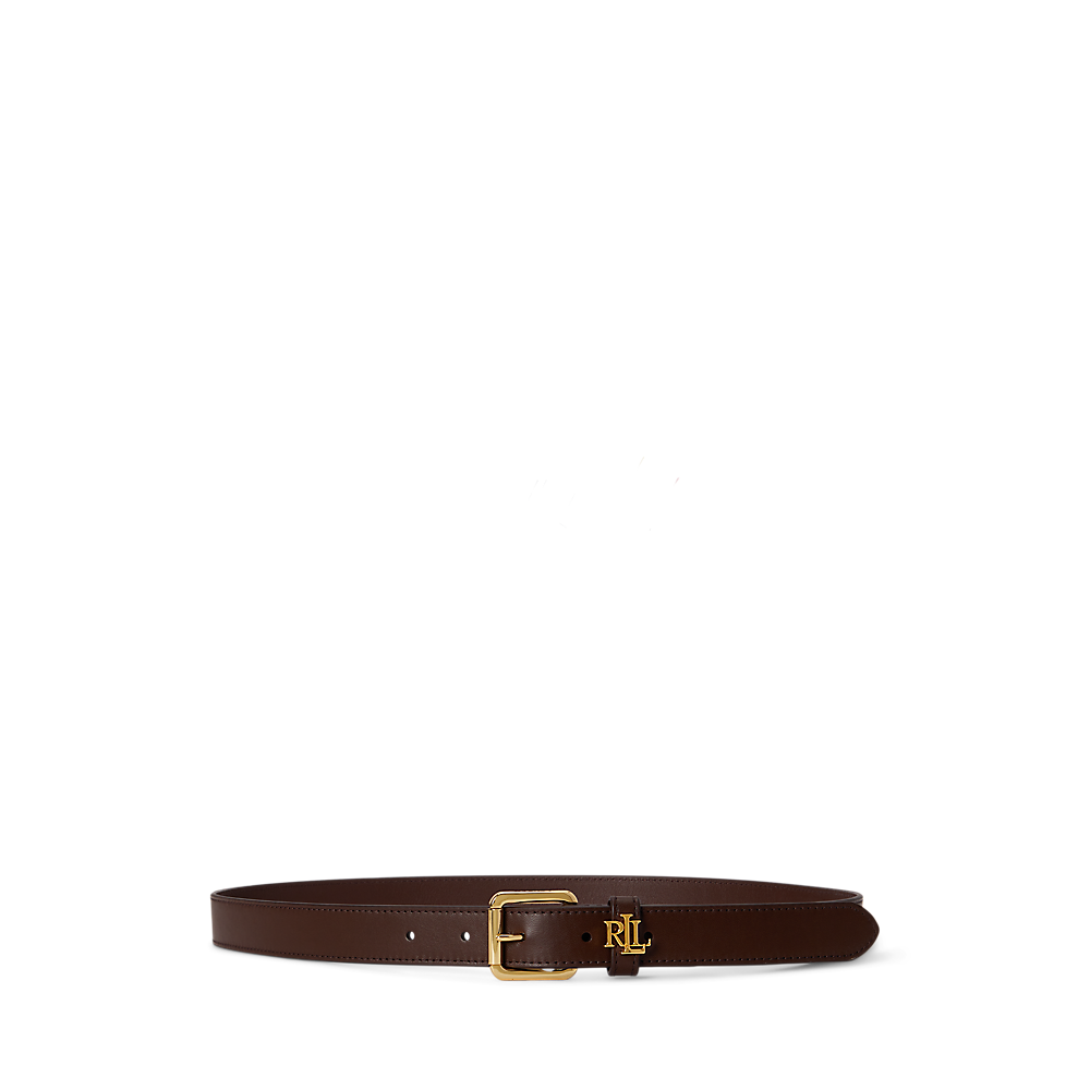 LRL Logo-Keeper Leather Skinny Belt/Remen 412968763013