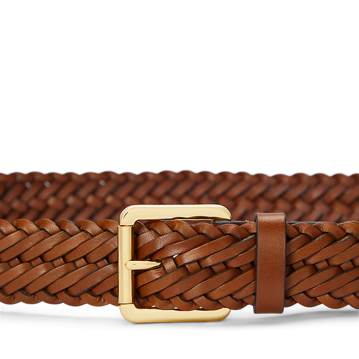 LRL Braided Vachetta Leather Belt/Remen 412968766002