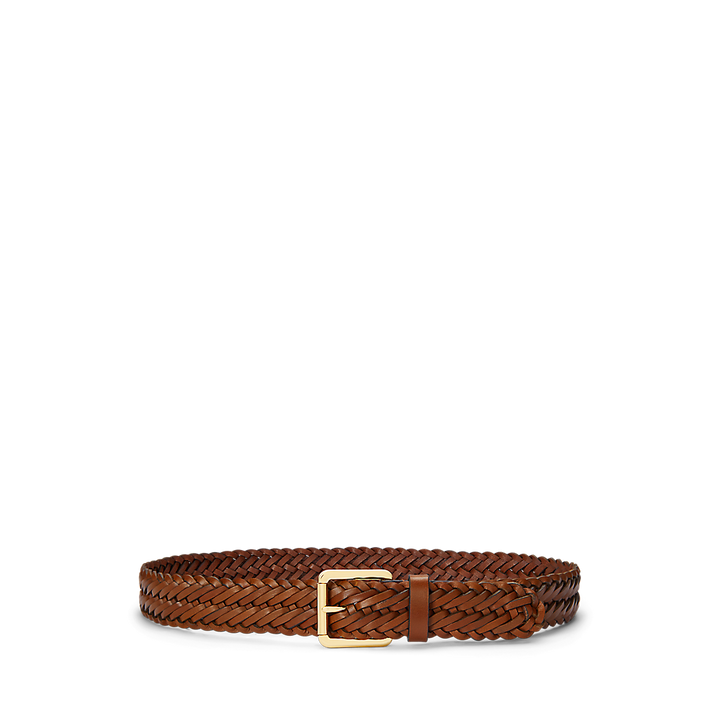 LRL Braided Vachetta Leather Belt/Remen 412968766002