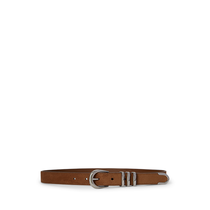 LRL Metal-Keeper Suede Skinny Belt/Remen 412P11809001
