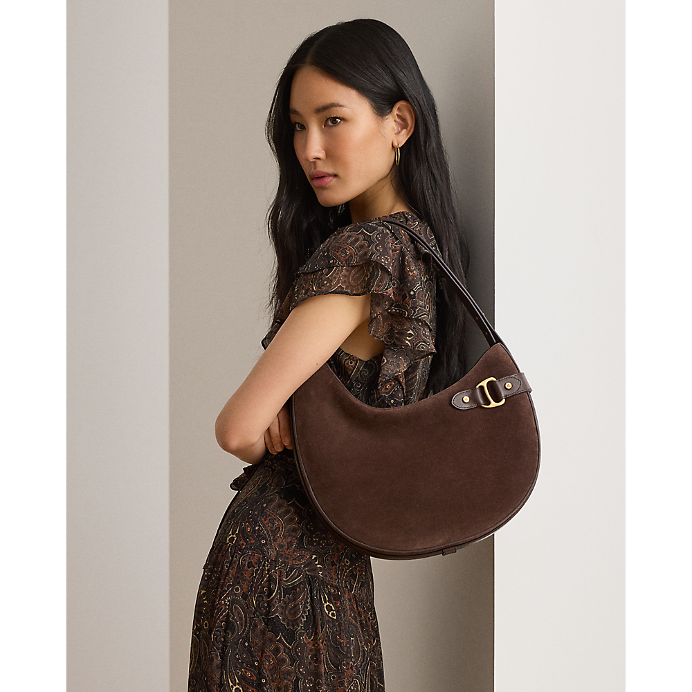 LRL Suede Large Tasha Shoulder Bag/Torba 431980157009