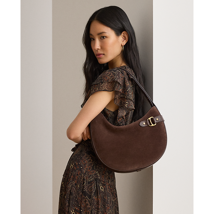 LRL Suede Large Tasha Shoulder Bag/Torba 431980157009
