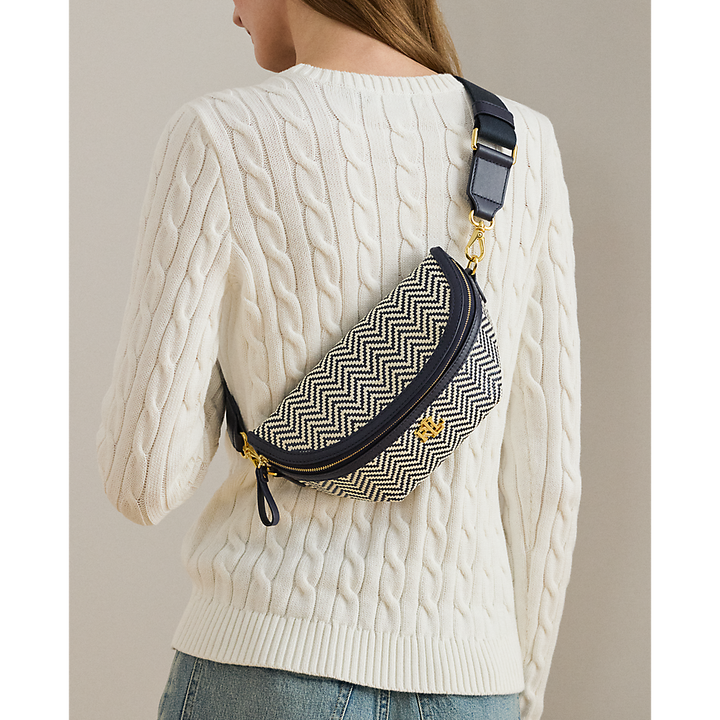 LRL Herringbone Woven Marcy Belt Bag/Torba 431P04059001