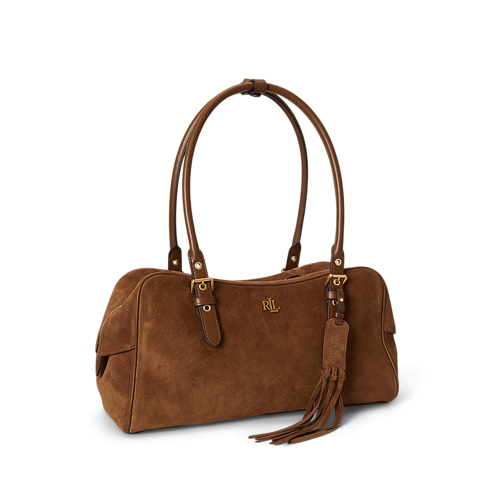 LRL Suede Large Marcy Zip Satchel/Torba 431P11777001