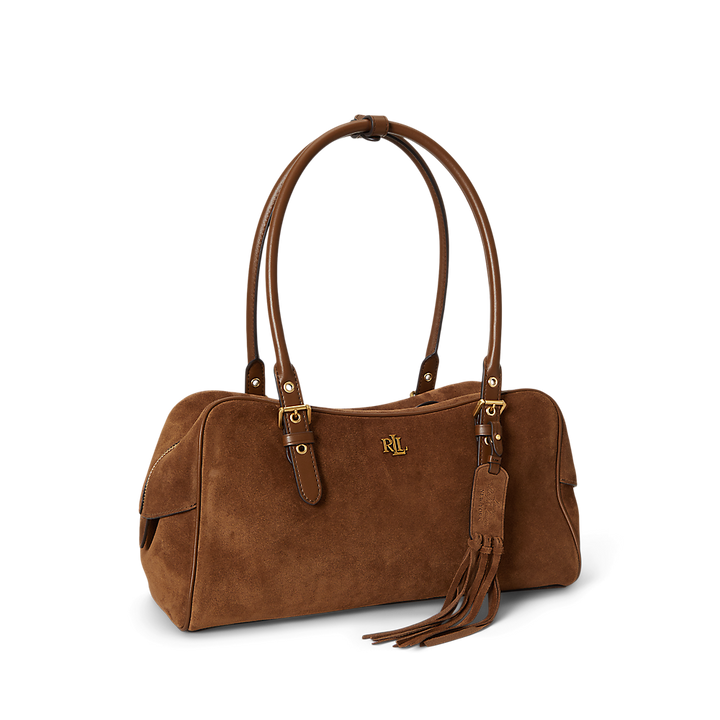 LRL Suede Large Marcy Zip Satchel/Torba 431P11777001