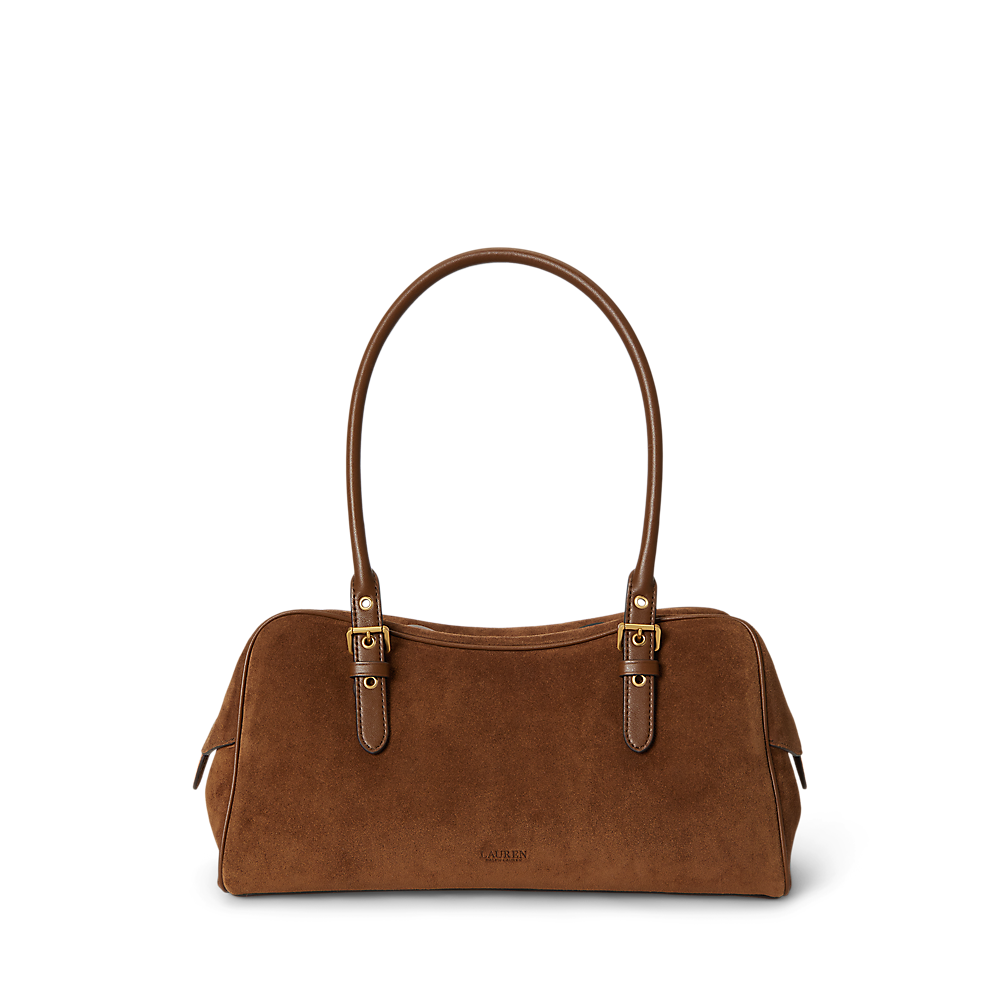 LRL Suede Large Marcy Zip Satchel/Torba 431P11777001