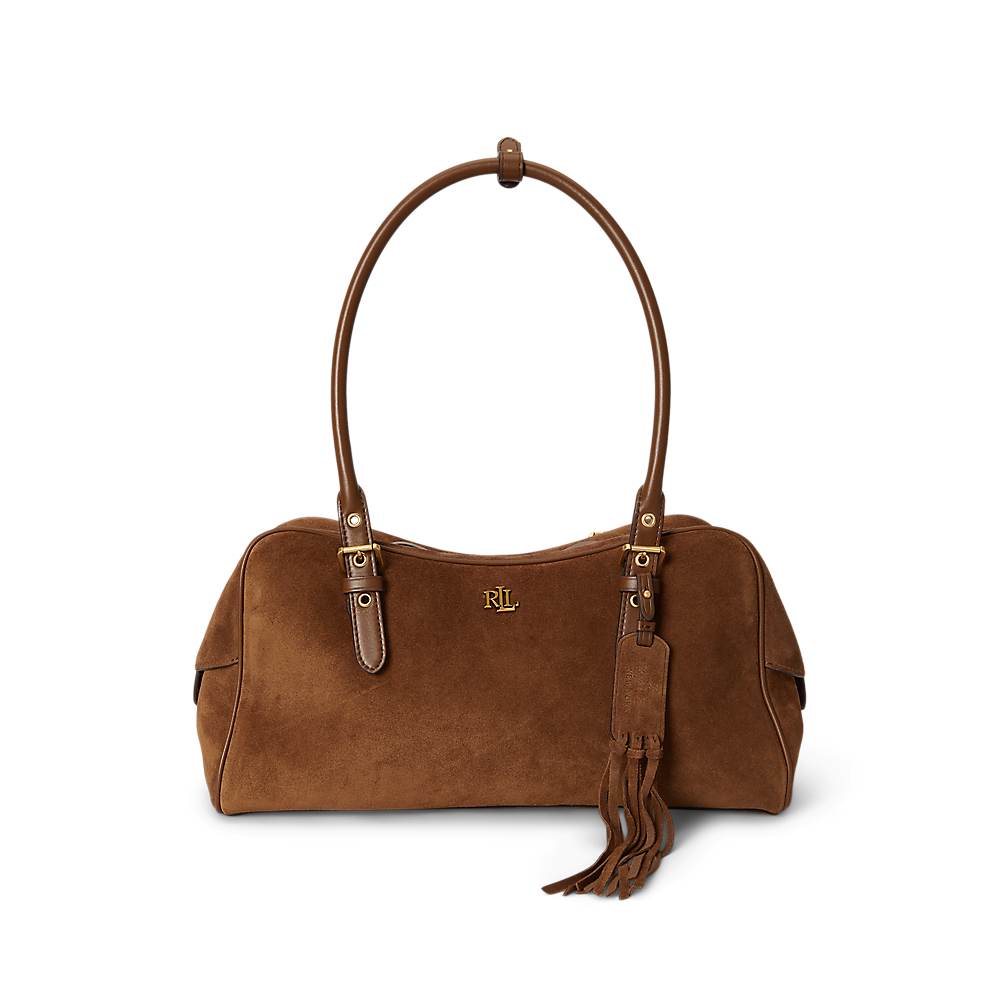 LRL Suede Large Marcy Zip Satchel/Torba 431P11777001