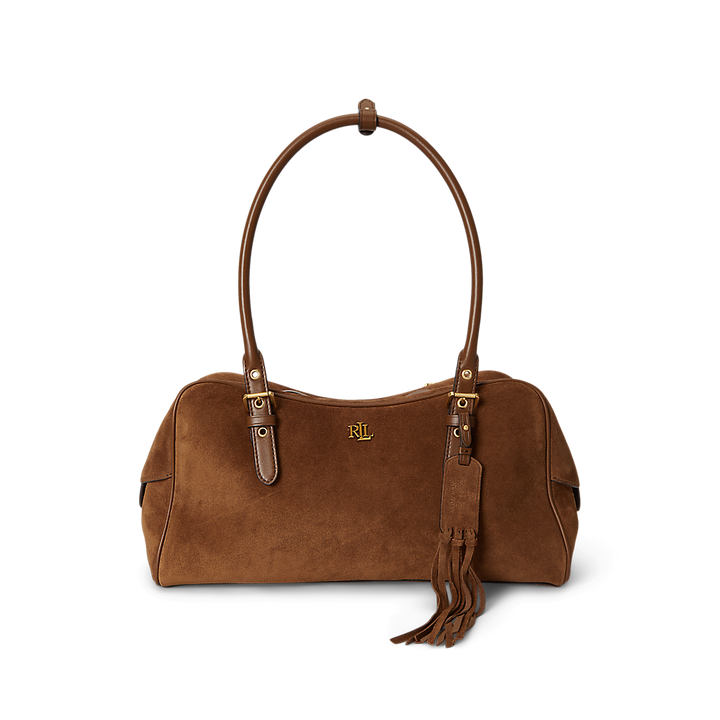 LRL Suede Large Marcy Zip Satchel/Torba 431P11777001
