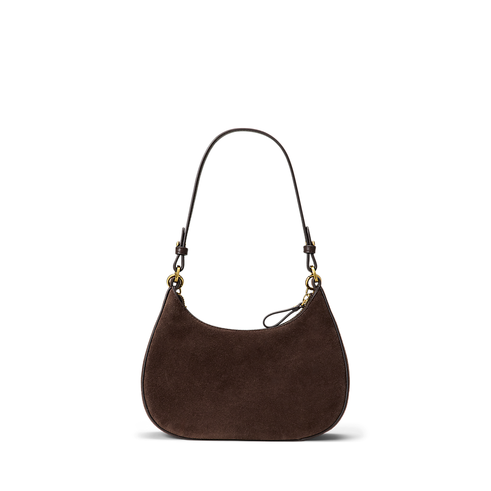 LRL Suede Medium Marcy Zip Shoulder Bag/Torba 431P15639001