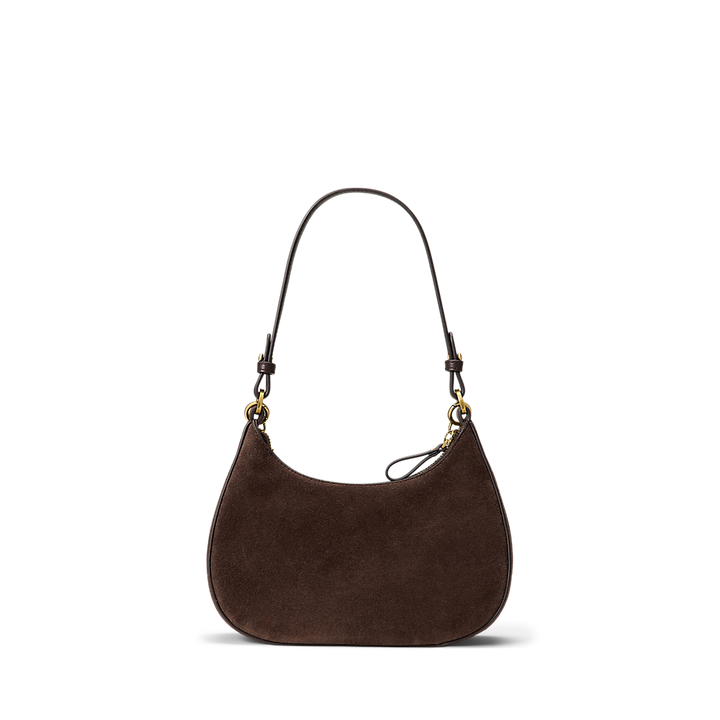 LRL Suede Medium Marcy Zip Shoulder Bag/Torba 431P15639001