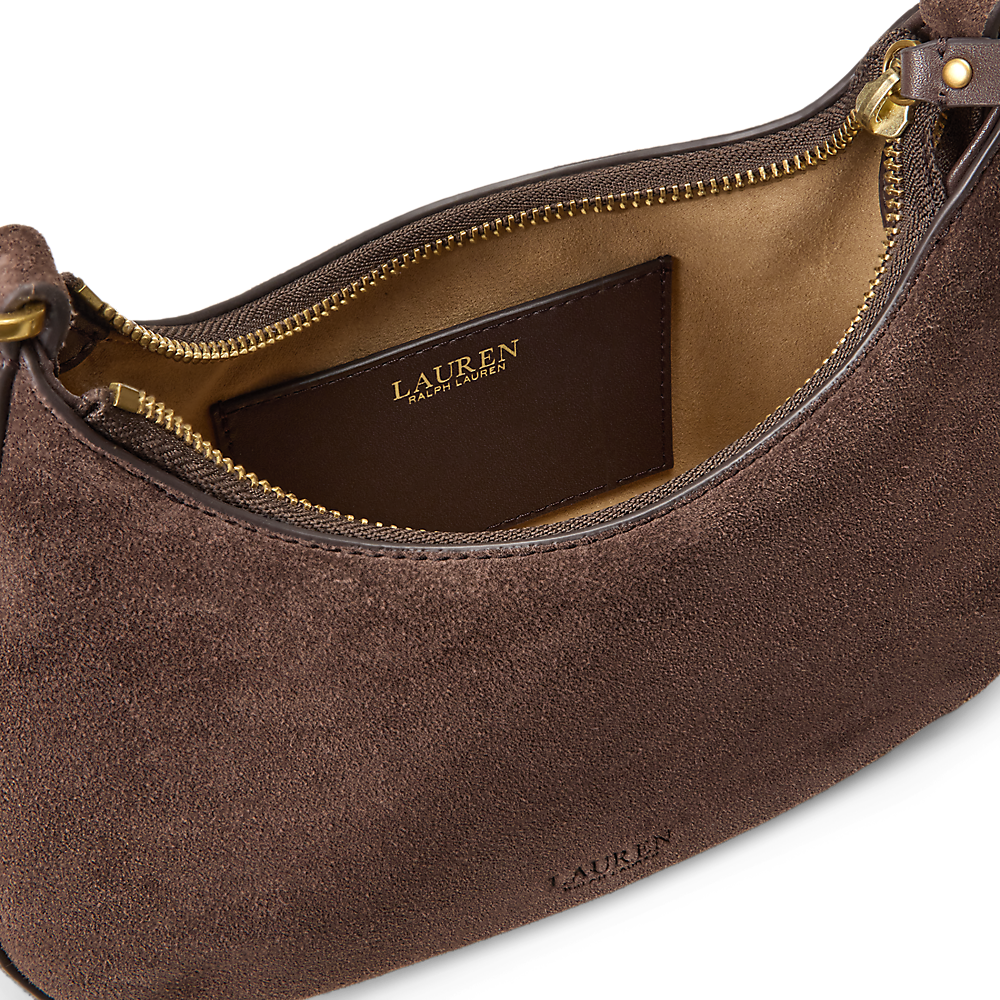 LRL Suede Medium Marcy Zip Shoulder Bag/Torba 431P15639001