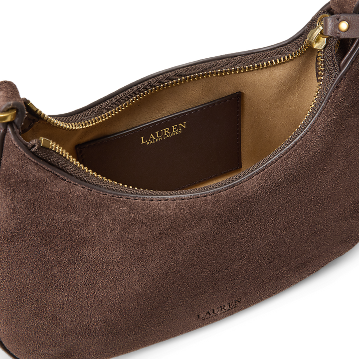 LRL Suede Medium Marcy Zip Shoulder Bag/Torba 431P15639001